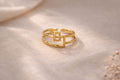 Initial Gold Ring